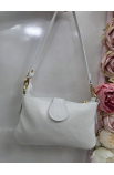 Béžová kožená crossbody kabelka Italy