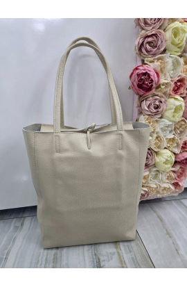 Kožená čierna kabelka Italy