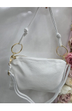Žltá kožená crossbody kabelka Grosso