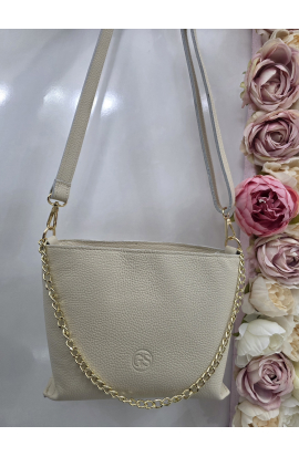 Štýlová béžová Crossbody kabelka Grosso