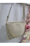 Štýlová béžová Crossbody kabelka Grosso