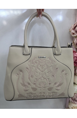 B&eacute;žov&aacute; elegantn&aacute; kabelka do ruky Silvia