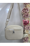 Menšia smotanová crossbody kabelky Silvia Rosa
