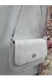 Biela crossbody kabelka Karen