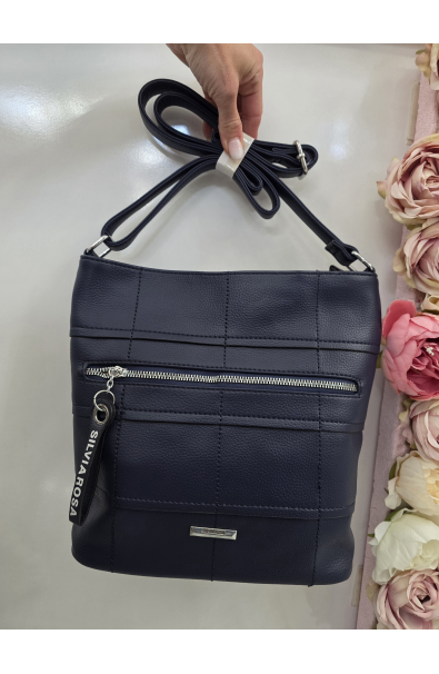 Modrá crossbody kabelka Silvia Rosa