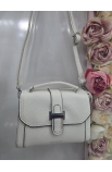 Štýlová biela crossbody kabelka Silvia Rosa