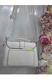Štýlová biela crossbody kabelka Silvia Rosa