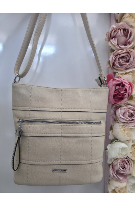 Elegantná béžová crossbody kabelka SilviaRosa