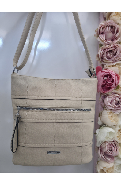 Elegantná béžová crossbody kabelka SilviaRosa
