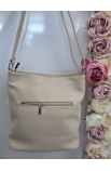 Elegantná béžová crossbody kabelka SilviaRosa