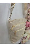 Štýlová zlatá crossbody kabelka Via55