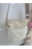 Béžová crossbody kabelka Grosso
