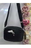Menšia čierna crossbody kabelky Silvia Rosa