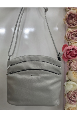 Šedohnedá crossbody kabelka Siliva Rosa
