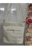 Biela crossbody kabelka Silvia Rosa