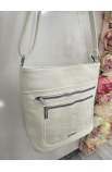Biela crossbody kabelka Silvia Rosa