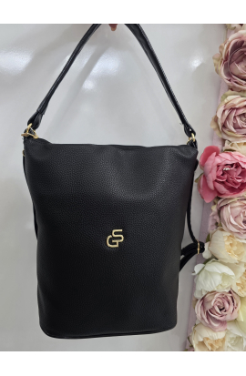 Čierna crossbody kabelka Grosso