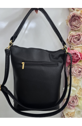 Čierna crossbody kabelka Grosso