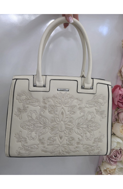 Béžová elegantná kabelka do ruky Silvia