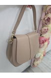 Ružová kožená crossbody kabelka Vera Pelle