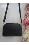 Čierna crossbody štýlová mini kabelka Italy