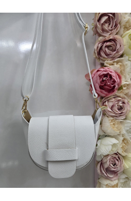 Štýlová mini biela crossbody kabelka Italy