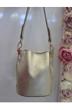 Béžová Kožená Crossbody kabelka BAGGER