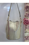 Béžová Kožená Crossbody kabelka BAGGER