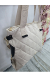 Béžová kabelka s crossbody ramienkom Grosso