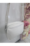 Biela crossbody kabelka Italy