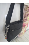 Športová čierna crossbody kabelka