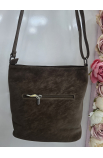 Štýlová hnedá crossbody kabelka Silvia Rosa