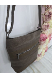 Štýlová hnedá crossbody kabelka Silvia Rosa
