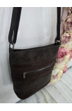 Štýlová tm.hnedá crossbody kabelka Silvia Rosa