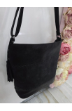 Crossbody čierna kabelka Silvia Rosa