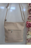 Jednoduchá béžová crossbody kabelka Silvia
