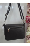 Modrá semišová kožená crossbody kabelka Italy