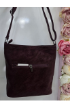 Elegantná bordová crossbody kabelka SilviaRosa