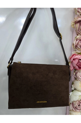 Crossbody tmavohnedá kabelka Coconut