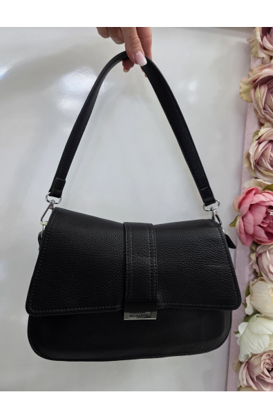 Menšia čierna crossbody kabelky Silvia Rosa