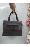 Hnedá štýlová malá crossbody kabelka Chiara