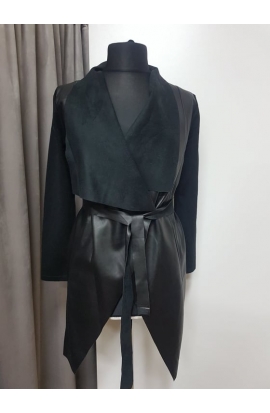 Kabát dámsky koženkový ITALY